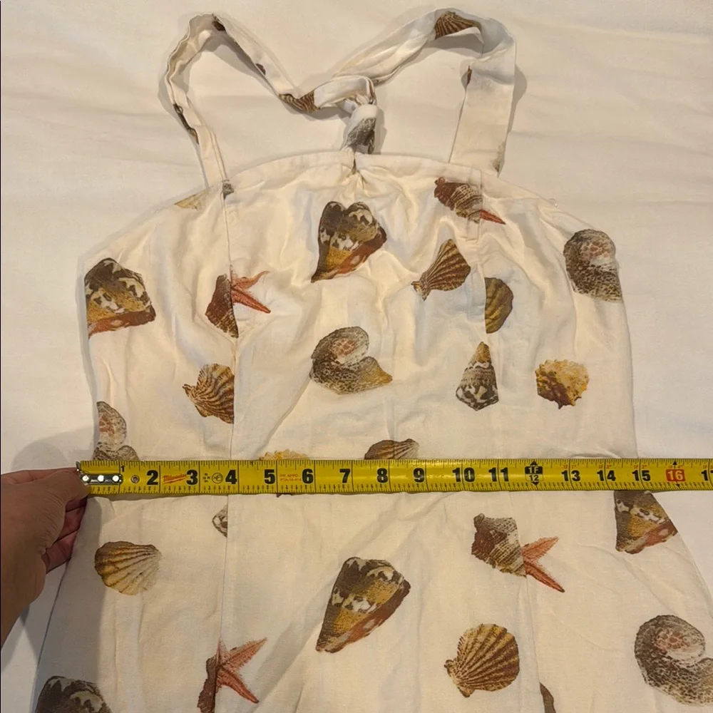 Target Cream and Brown Sleeveless Halter Sundress - Picture 4 of 5